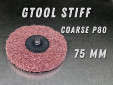 фото Шлифовальный круг GTOOL Stiff Roloc, d75мм, зерно Coarse (Р80), уп-ка 10шт
