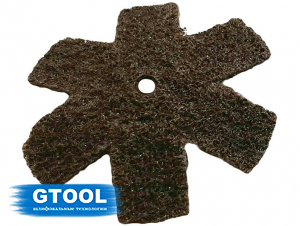 фото Шлифовальная звезда GTOOL, d75мм, зерно Coarse (P60-80), уп-ка 10шт