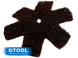 фото Шлифовальная звезда GTOOL, d75мм, зерно Medium (P120), уп-ка 10шт