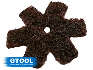 фото Шлифовальная звезда GTOOL, d50мм, зерно Medium (P120), уп-ка 10шт