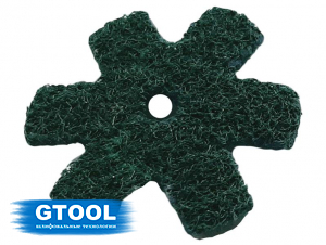 фото Шлифовальная звезда GTOOL, d50мм, зерно Fine (P150-180), уп-ка 10шт