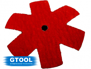 Шлифовальная звезда GTOOL, d75мм, зерно P120