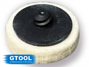 фото Круг полировальный войлочный GTOOL FD QCD d25*5мм, уп-ка 10шт