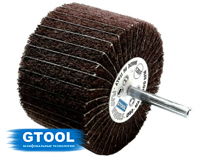 фото Шлифовальная головка лепестковая комбинированная GTOOL 80х50х6, зерно medium (M/120), уп-ка 5шт