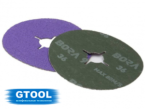 Фибровый круг GTOOL Bora 9 d125мм, зерно Р100