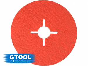 фото Фибровый круг GTOOL CER d125мм, зерно Р36, уп-ка 25шт