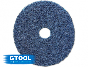 фото Круг фибровый нетканый GTOOL, d125мм, зерно VFine (Р220-240), уп-ка 3шт