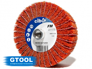 Шлифовальный валик комбинированный Р60, 120х50*М14 мм