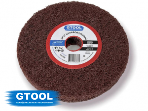 фото Шлифовальный круг GTOOL из нетканого полотна d150, зерно Medium (P120), уп-ка 2шт