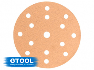 фото Шлифовальные круги GTOOL d150, на липучке, зерно P150 (15 отверстий), уп-ка 25шт