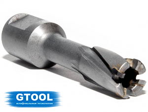 фото Корончатое сверло по металлу d14мм GTOOL HM Weldon19 глубина 35мм