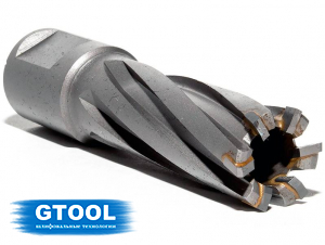 фото Корончатое сверло по металлу d17мм GTOOL HM Weldon19 глубина 35мм