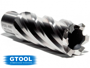 Корончатое сверло по металлу d23мм GTOOL XE Weldon19 глубина 50/55мм