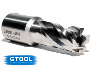 Корончатое сверло по металлу d15мм GTOOL XE Weldon19, глубина 25/30мм