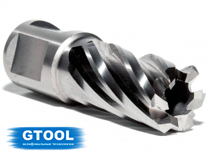 фото Корончатое сверло по металлу d17мм GTOOL XE Weldon19, глубина 25/30мм