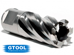 Корончатое сверло по металлу d19мм GTOOL XE Weldon19, глубина 25/30мм