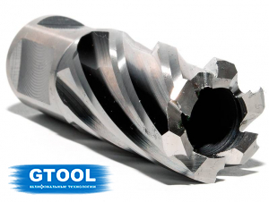 фото Корончатое сверло по металлу d20мм GTOOL G-Cut XE Weldon19, глубина 25/30мм