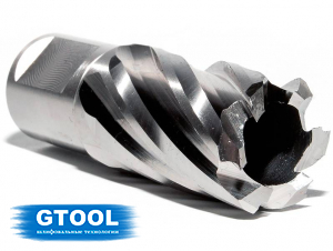 фото Корончатое сверло по металлу d21мм GTOOL XE Weldon19, глубина 25/30мм