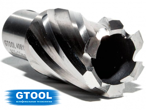 фото Корончатое сверло по металлу d25мм GTOOL XE Weldon19, глубина 25/30мм