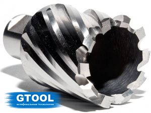 фото Корончатое сверло по металлу d33мм GTOOL XE Weldon19, глубина 25/30мм