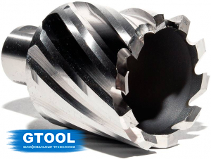 фото Корончатое сверло по металлу d38мм GTOOL XE Weldon19, глубина 25/30мм
