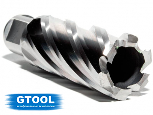 Корончатое сверло по металлу d24мм GTOOL XE Weldon19 глубина 50/55мм