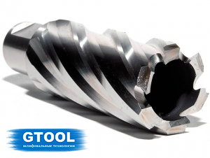 Корончатое сверло по металлу d26мм GTOOL XE Weldon19 глубина 50/55мм