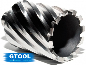 Корончатое сверло по металлу d48мм GTOOL XE Weldon19 глубина 50/55мм