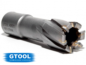 фото Корончатое сверло по металлу d21мм GTOOL HM Weldon19 глубина 35мм