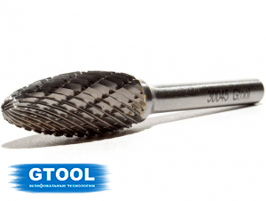 Борфреза GTOOL форма H язычок пламени, диаметр головки 12мм