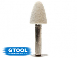 фото Головка войлочная GTOOL полировальная, форма H, диаметр 15мм