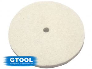 фото Круг торцевой полировальный войлочный GTOOL d75*6*6мм, 0,4г/см3, уп-ка 5шт