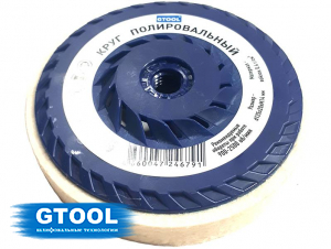фото Круг торцевой полировальный войлочный GTOOL d125*10*М14, 0,4г/см3