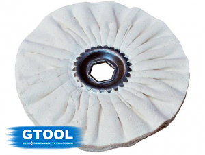 фото Круг полировальный GTOOL хлопчатобумажный d200*12*19мм