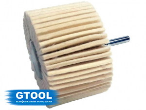 фото Головка войлочная GTOOL полировальная, форма A, 80*50*6, уп-ка 5шт