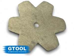 Полировальная войлочная звезда GTOOL d50x6мм