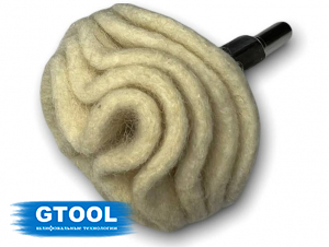 фото Головка полировальная войлочная наборная GTOOL d50x6мм, уп-ка 10шт