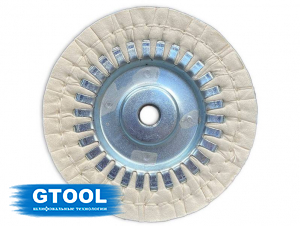фото Круг полировальный GTOOL хлопчатобумажный 150x30Px75x14мм, уп-ка 3шт
