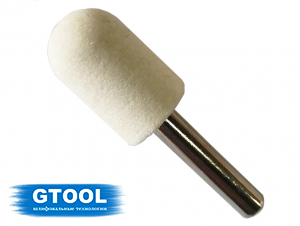 фото Головка войлочная GTOOL полировальная, форма B, диаметр 15мм, уп-ка 10шт