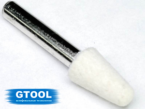 фото Головка войлочная GTOOL полировальная, форма G 2x10x6мм, уп-ка 10шт