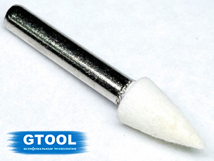 фото Головка войлочная GTOOL полировальная, форма G 2x10x6мм, уп-ка 10шт