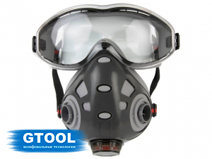 фото Полумаска фильтрующая с интегрированными очками Jeta Safety Air Optics 9500, размер L