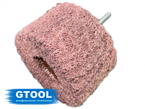 фото Шлифовальная головка лепестковая абразивная скотч-брайт GTOOL, 80х50х6мм, зерно medium, уп-ка 5шт