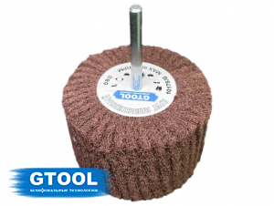 фото Шлифовальная головка лепестковая абразивная скотч-брайт GTOOL, 80х50х6мм, зерно fine, уп-ка 5шт