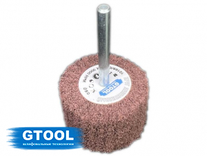 фото Шлифовальная головка лепестковая абразивная скотч-брайт GTOOL, 50х30х6мм, зерно fine, уп-ка 10шт