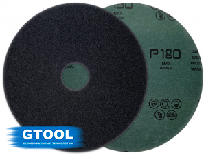 фото Фибровый круг GTOOL SiC d125мм, зерно Р180, уп-ка 25шт